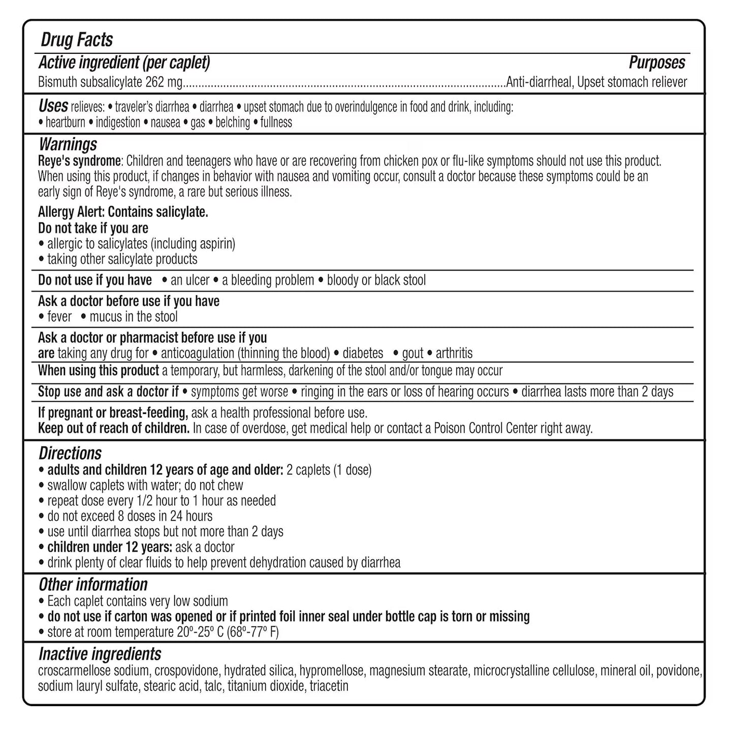 Multi-Symptom Anti-Diarrheal and Upset Stomach Reliever, 42 Count