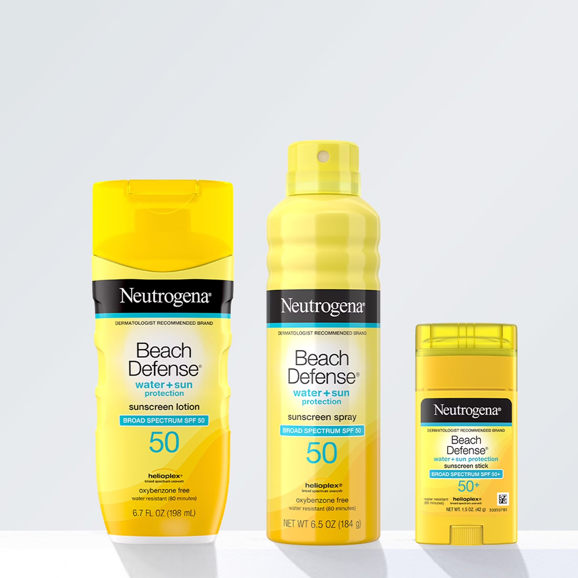 Beach Defense SPF 50+, Face Sunscreen Stick, Travel Size Sun Care, 1.5 Oz