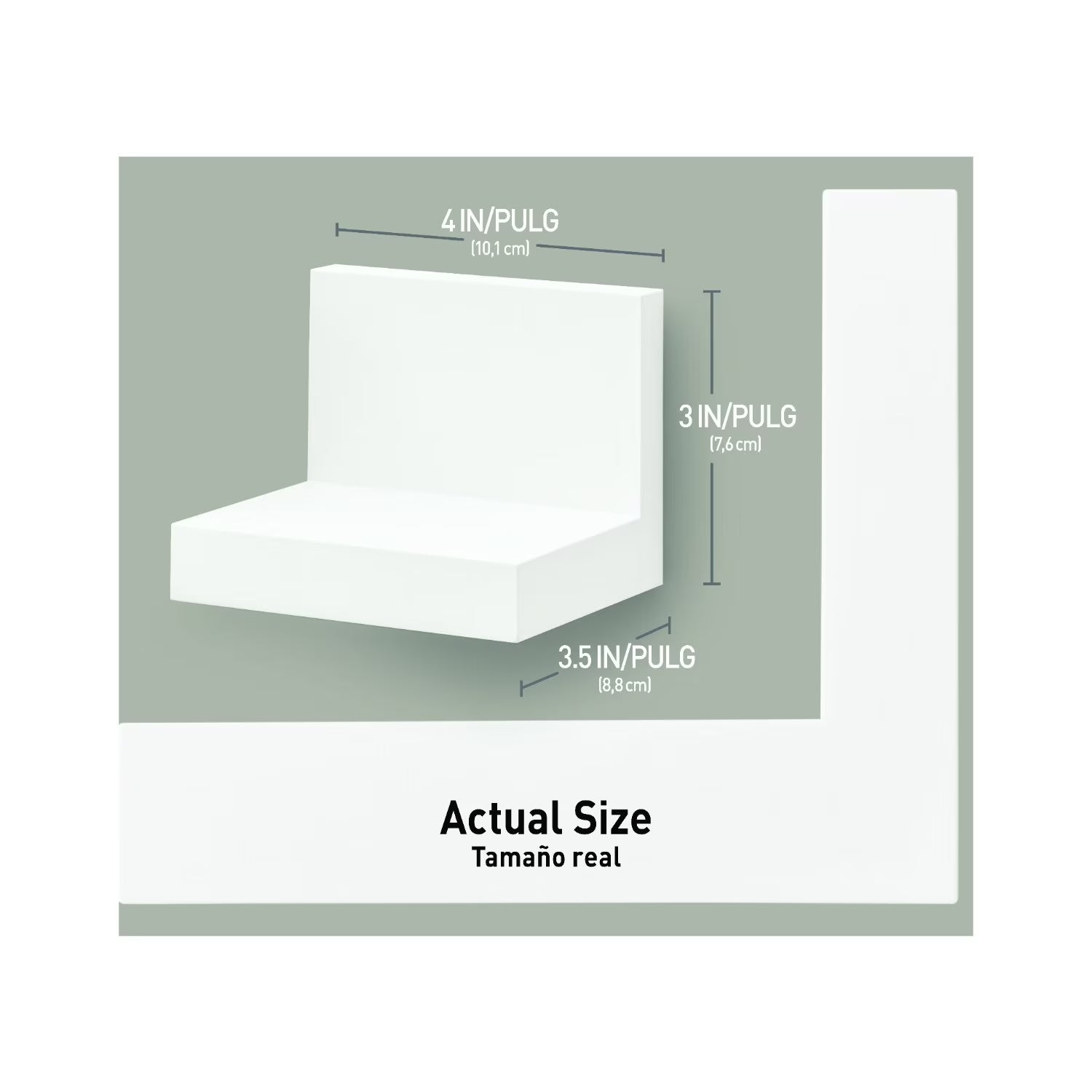 Display Ledges, Quartz, 2 Wall Display Ledges