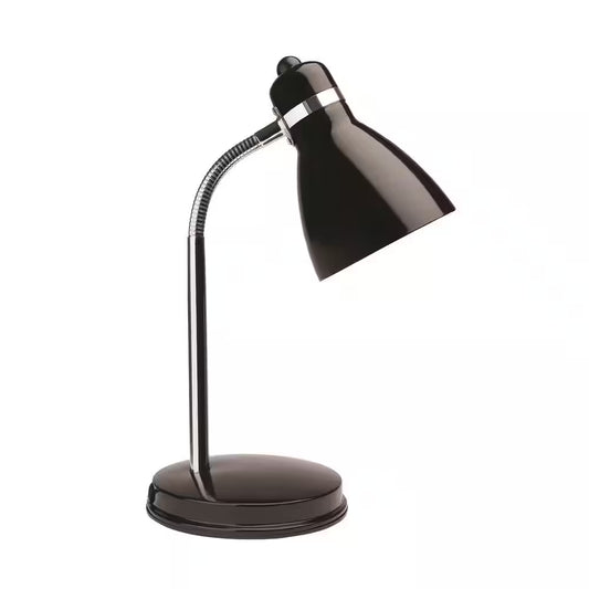 13-Inch Black Classic Desk Lamp with Included LED Light Bulb