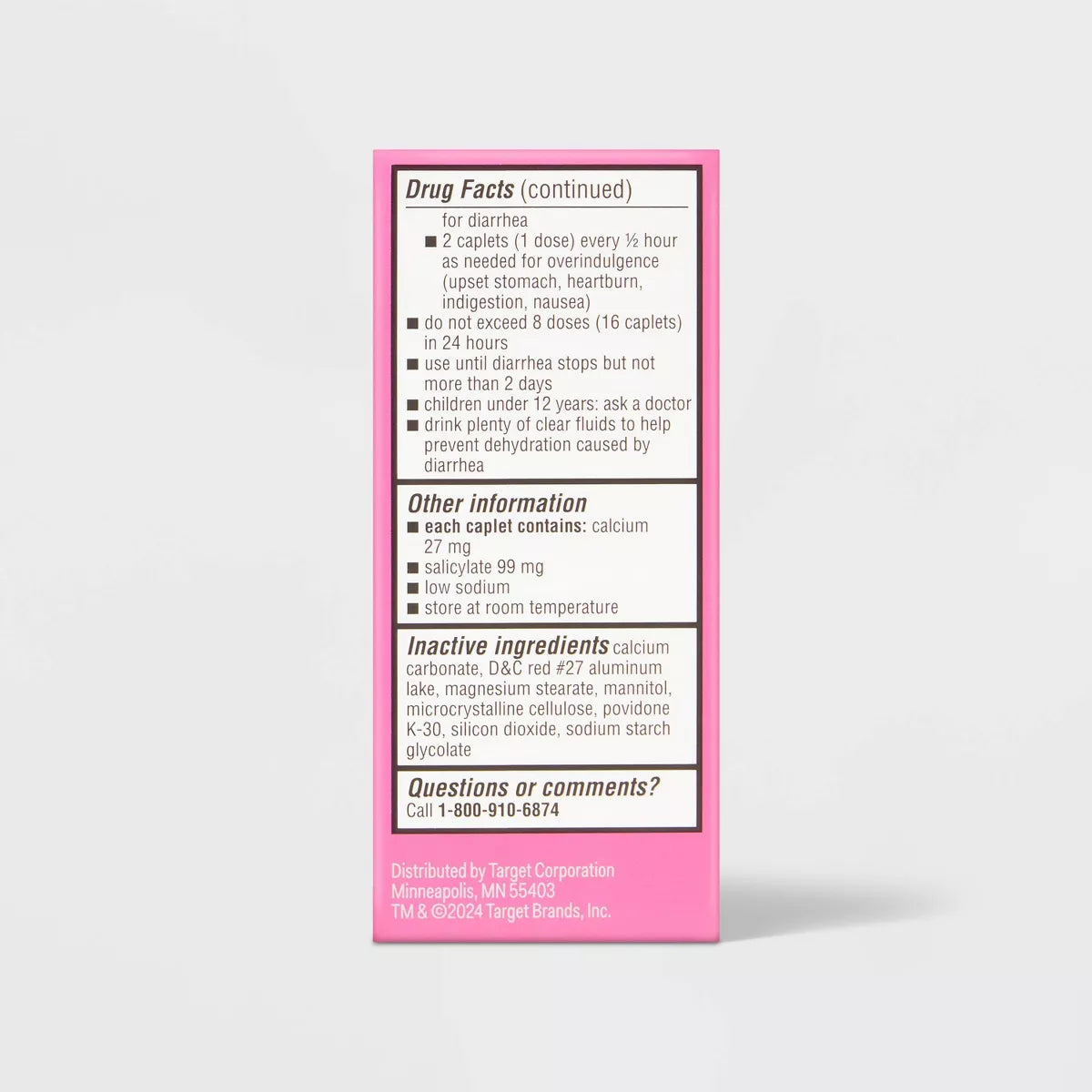 Digestive Relief Bismuth Caplets - 40Ct - Up&Up™