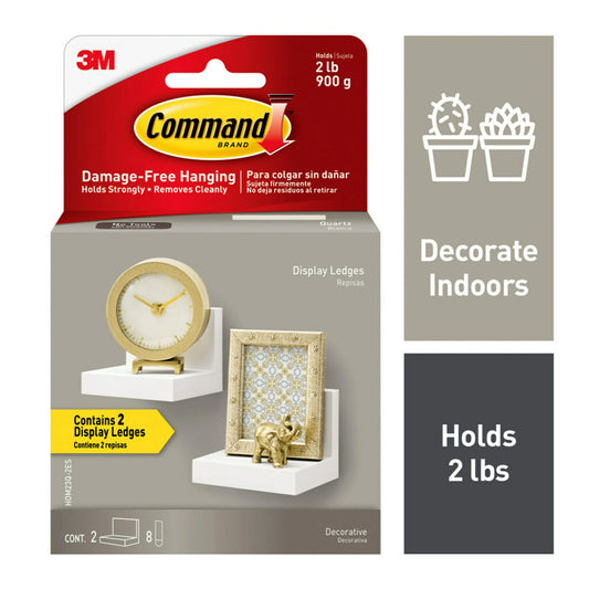 Display Ledges, Quartz, 2 Wall Display Ledges