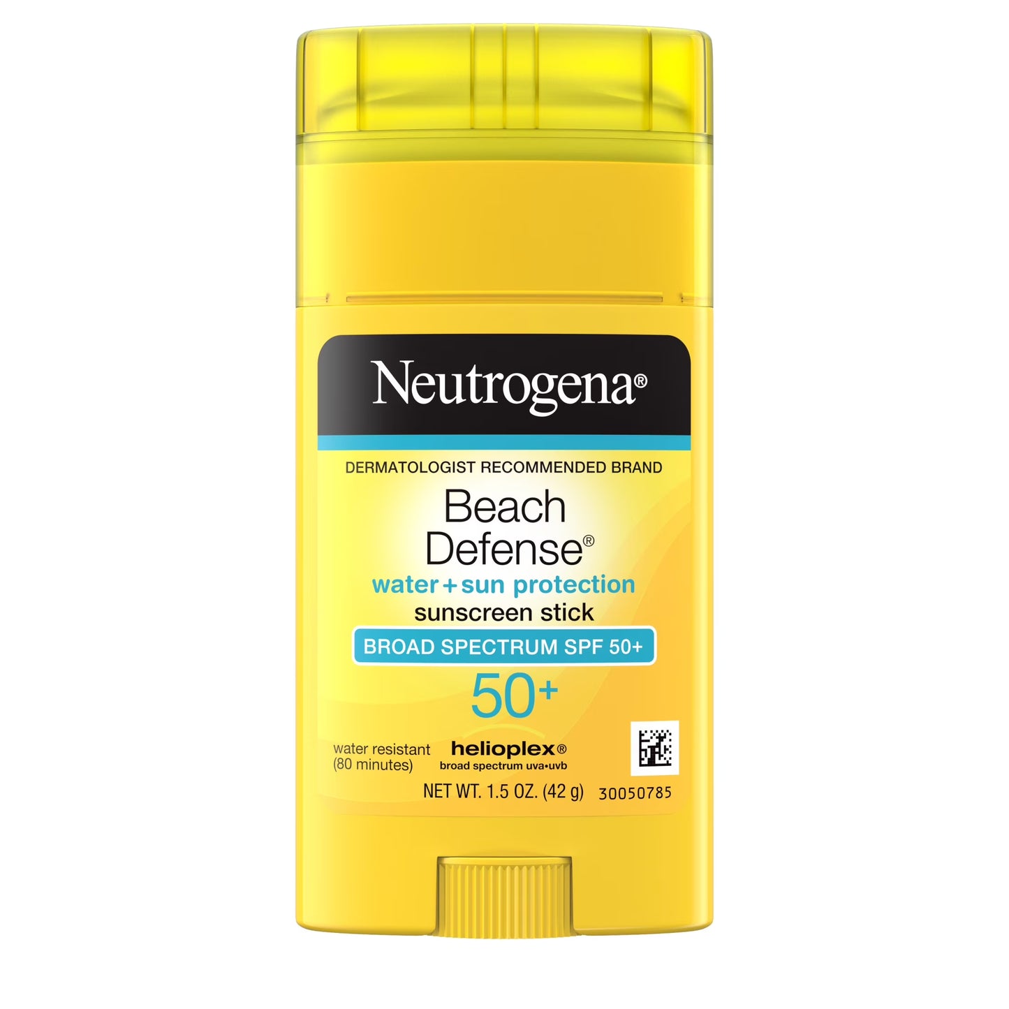 Beach Defense SPF 50+, Face Sunscreen Stick, Travel Size Sun Care, 1.5 Oz