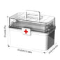 Portable Medicine Box 3 Layers Large Capacity Medicine Organizer Storage Box Family Emergency Medicine Box Medicine Container