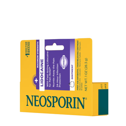 + Lidocaine Pain Relief Triple Antibiotic Ointment, 1 Oz