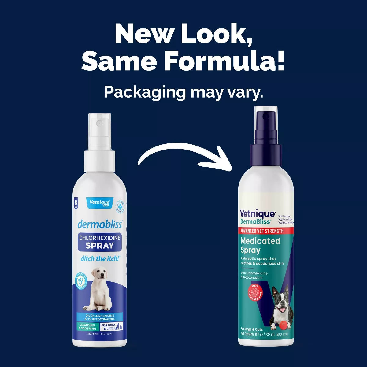 Vetnique Dermabliss Advanced Vet Strength Medicated Spray with Chlorhexidine - 8 Fl Oz