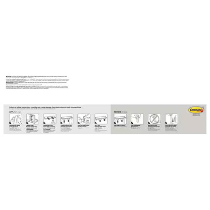 Picture Ledge, Quartz, Damage Free Decorating, 1 Ledge and 10  Strips