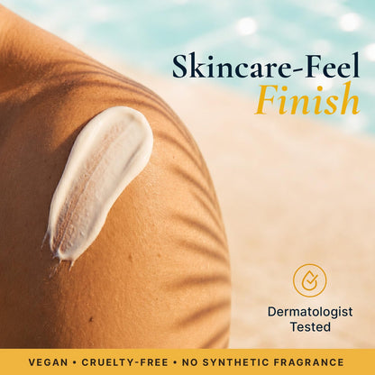 Mineral Sunscreen for Body SPF 50 – Reef Friendly Broad Spectrum Zinc Oxide, Made in USA with Organic & Natural Ingredients, Water Resistant 80 Min, Non Toxic Baby Sunblock for Kids, No White Cast