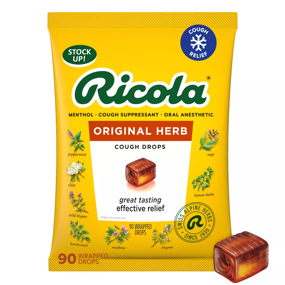 Ricola Cough Drops - Original Herbs