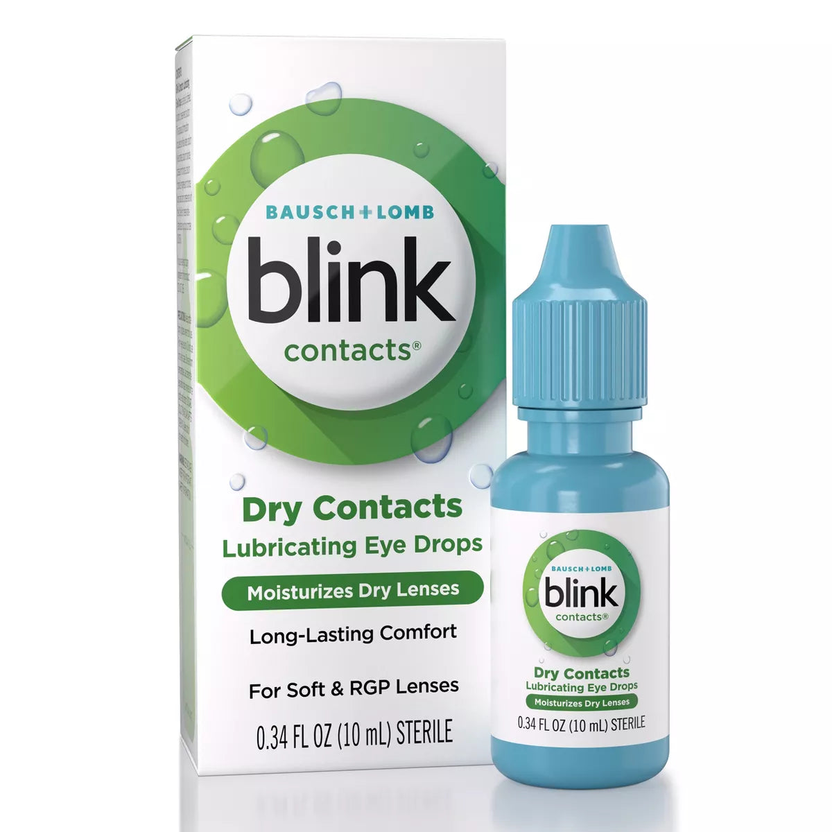 Blink Contact Eye Drops for Dry Lenses - 0.34 Fl Oz