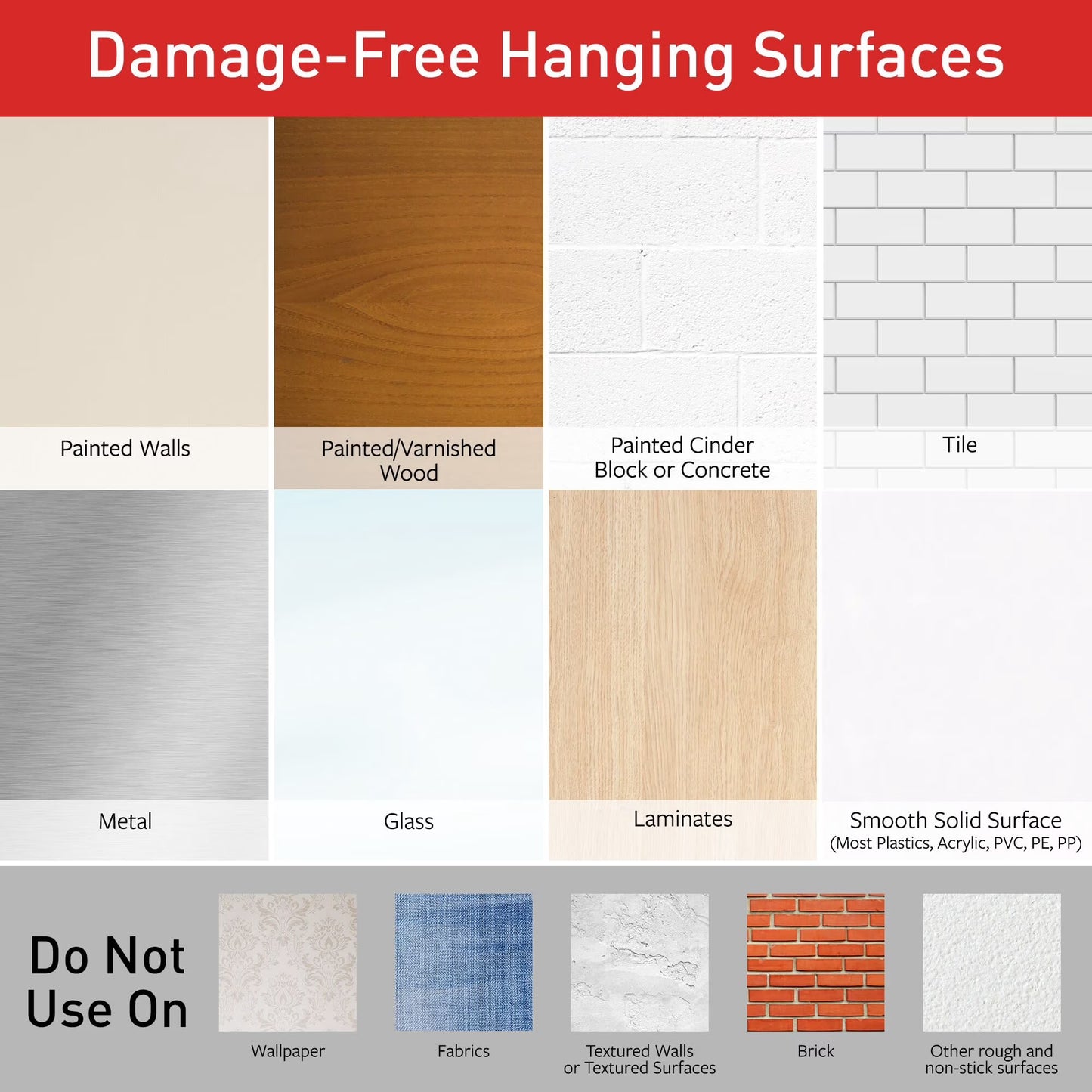 Display Ledges, Holds 2 Lbs, Slate, 2 Wall Display Ledges and 8  Strips