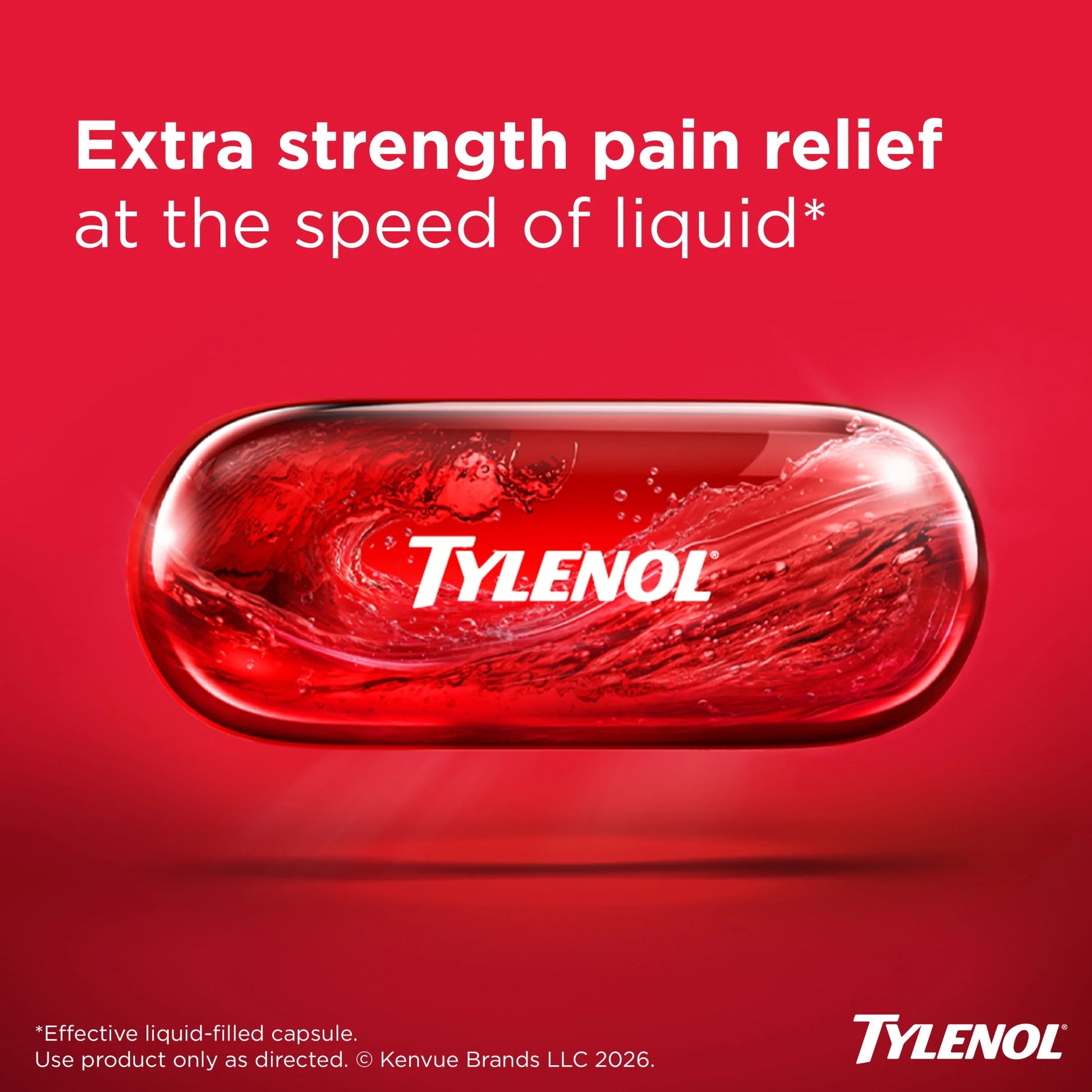 Extra Strength Acetaminophen Liquid Gels, Fast, Strong Relief, Gentle on Stomach, 40 Count