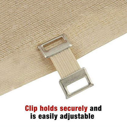 6 Inch Elastic Bandage with with Clips, Beige, Great for Chest and More, 1 Count