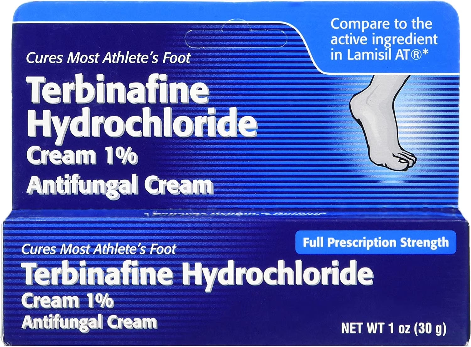 Terbinafine Hydrochloride 1% Athletes Foot Treatment, Antifungal Cream for Skin, Effective anti Fungal Cream for Athlete'S Foot Relief and Skin Health, 1 Oz Tube