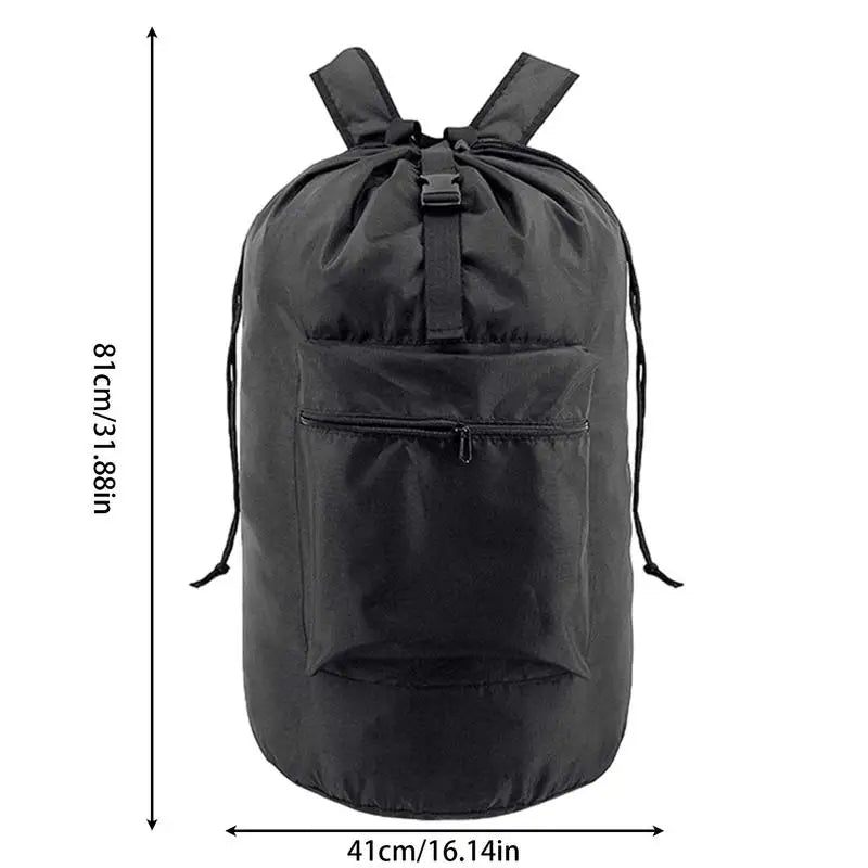 Laundry Hamper Backpack Waterproof Clothes Laundry Hamper Large Capacity Laundry Tools College Dorm Laundry Bag Adjustable