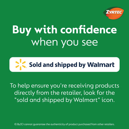24 Hour Allergy Relief Tablets with 10 Mg Cetirizine Hcl, 90 Count