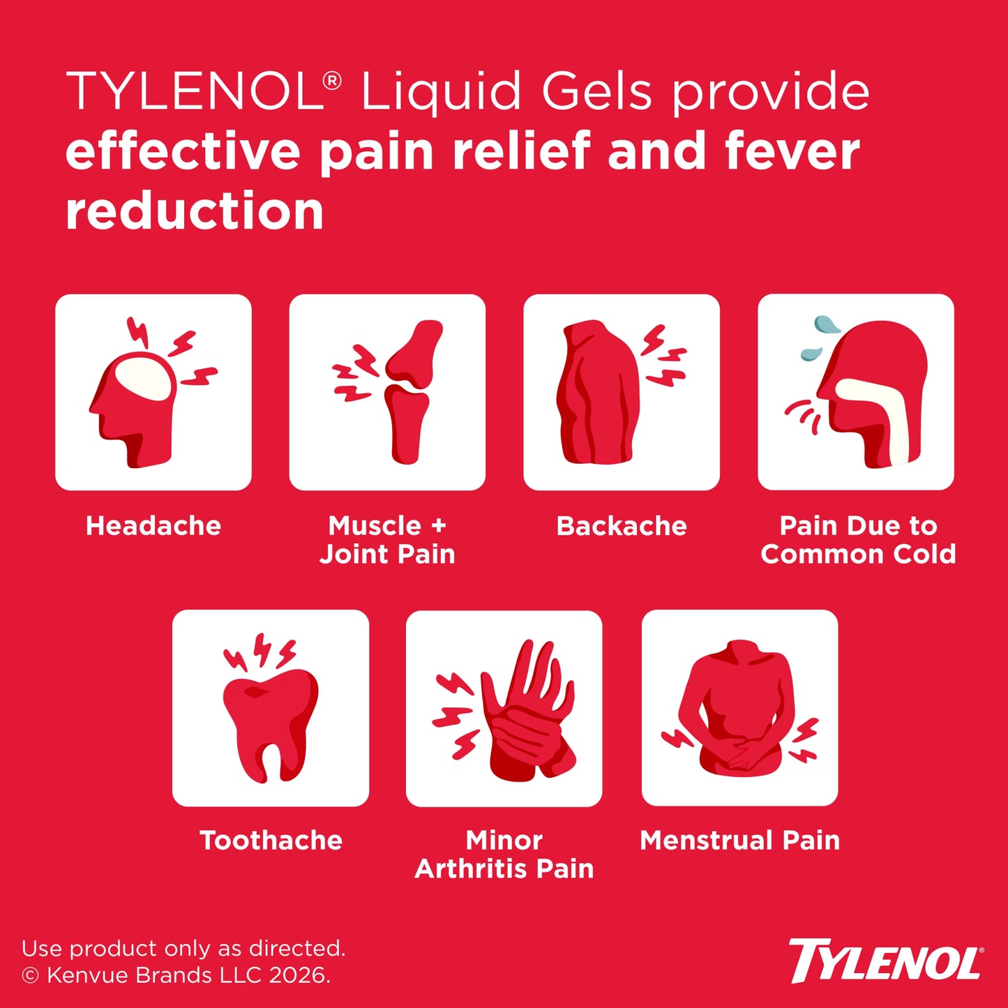 Extra Strength Acetaminophen Liquid Gels, Fast, Strong Relief, Gentle on Stomach, 40 Count