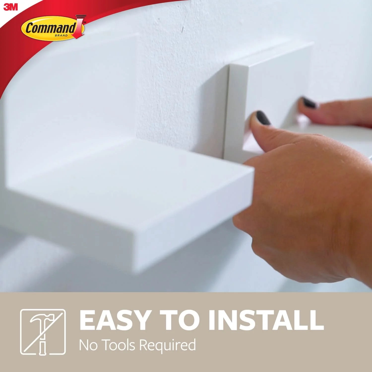 Display Ledges, Quartz, 2 Wall Display Ledges