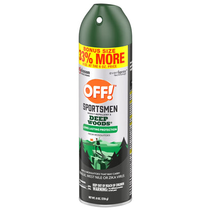 Sportsmen Deep Woods Insect Repellent 3, Sweat Resistant Mosquito & Bug Spray, 8 Oz