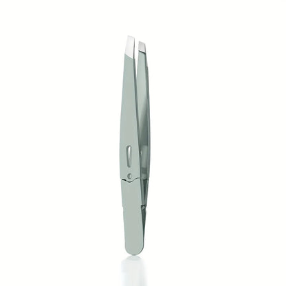 Stainless Steel Eyebrow Tweezers Hollow Colored Tweezers Multi-Purpose Slanted Mouth Tweezers Beard Removal Eyebrow Clip