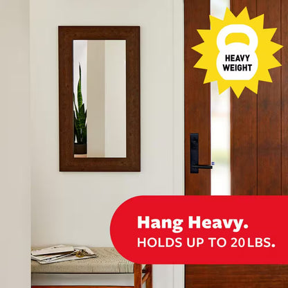 20 lb. Black Picture Hanging Strips - 12 Pairs