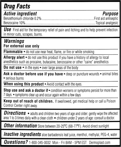 Wound Wipes Medicated First Aid Cloths, Analgesic & Antiseptic Wipes for Treatin
