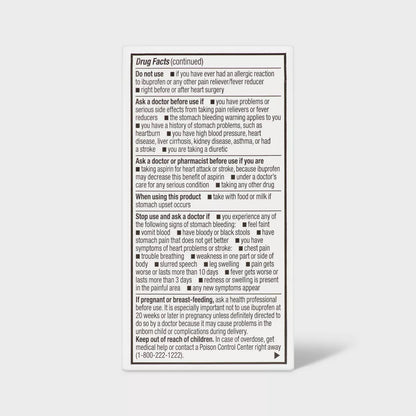 Ibuprofen (NSAID) Pain Reliever & Fever Reducer Tablets - Up&Up