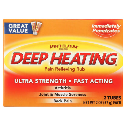 Deep Heating Pain Relieving Rub Cream, 2 Oz