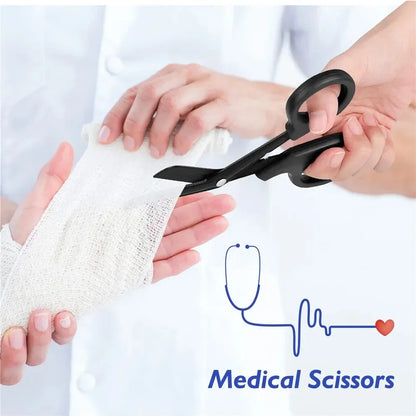 Tactical Medical Scissors Paramedic EMT Rescue Survive Scissor Trauma Wound Treatment Gauze First Aid Kit Shear Shears Survival