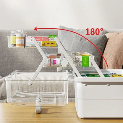 Home Medicine Box Large Capacity Medicine Storage Multi Layer Classification Home Medicine Box Portable First Aid Medical Kit