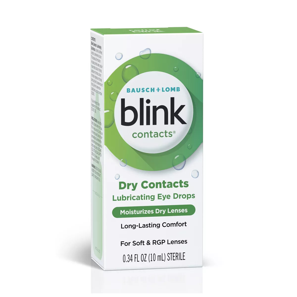 Blink Contact Eye Drops for Dry Lenses - 0.34 Fl Oz