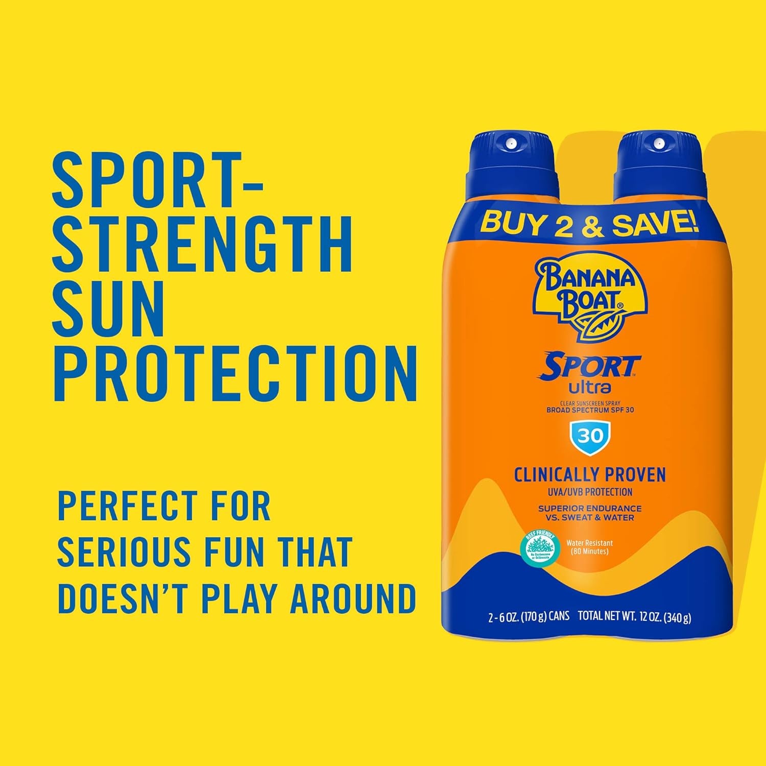 Sport Ultra SPF 30 Sunscreen Spray | SPF 30, Spray on Sunscreen & Sport Ultra SPF 30 Sunscreen Lotion, 8Oz | Oxybenzone Free Sunscreen