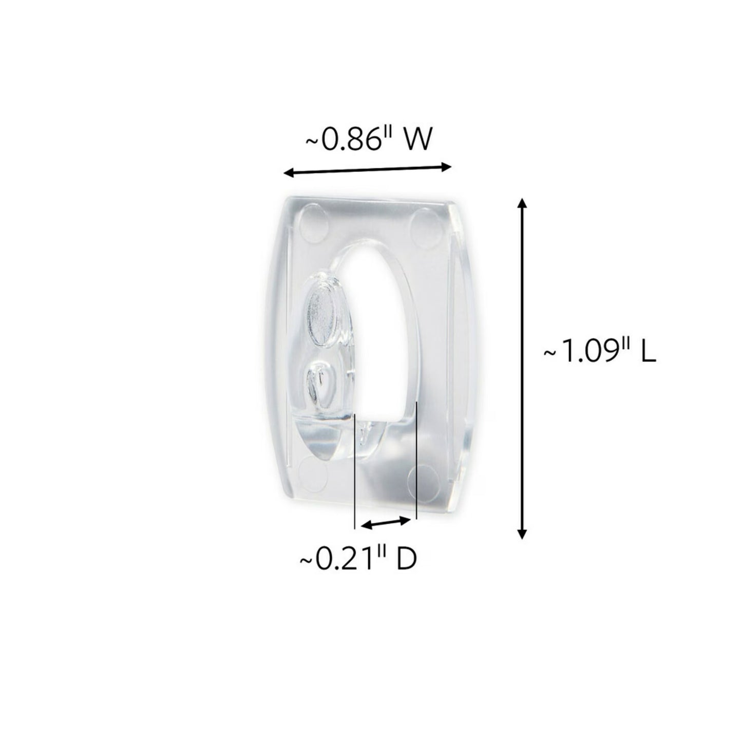 Clear Indoor and Outdoor Light Clips with 12 Hooks and 16 Strips for Hanging Lights