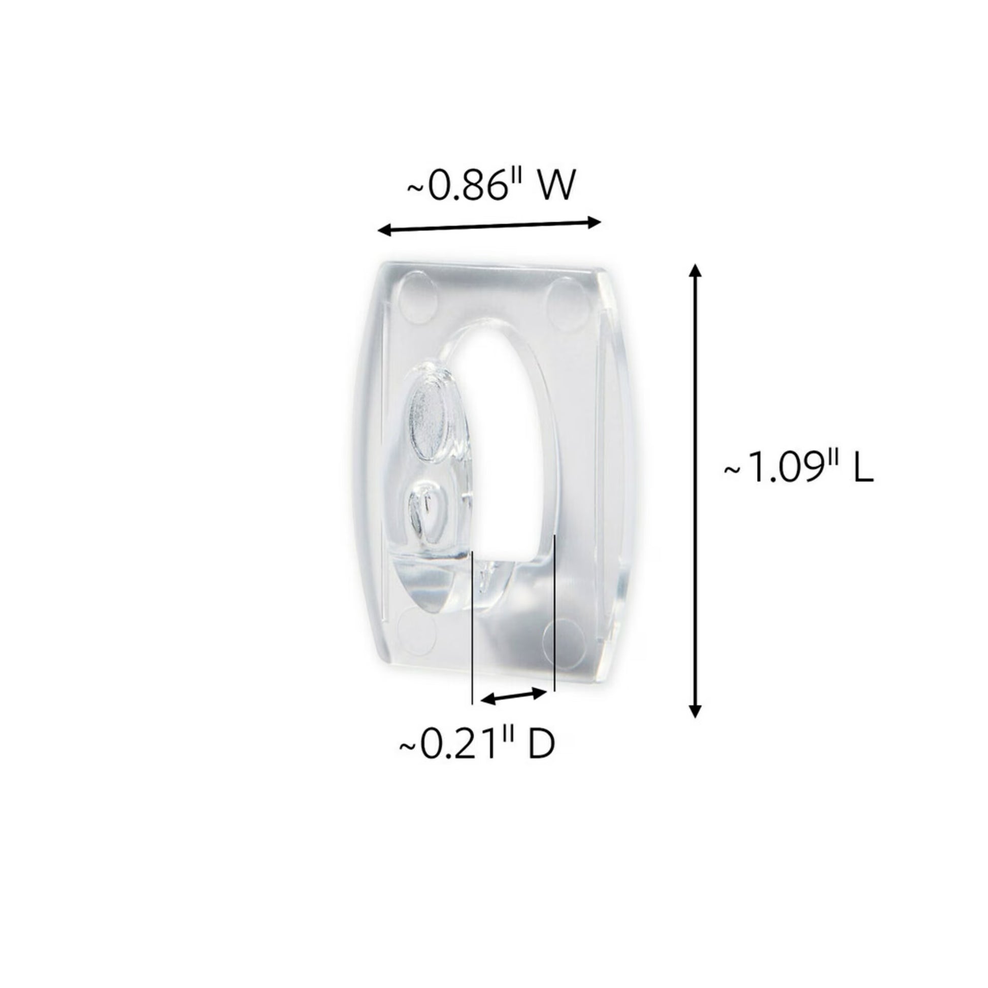 Clear Indoor and Outdoor Light Clips with 12 Hooks and 16 Strips for Hanging Lights