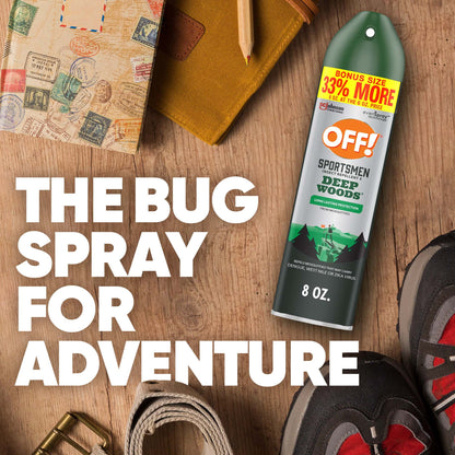 Sportsmen Deep Woods Insect Repellent 3, Sweat Resistant Mosquito & Bug Spray, 8 Oz