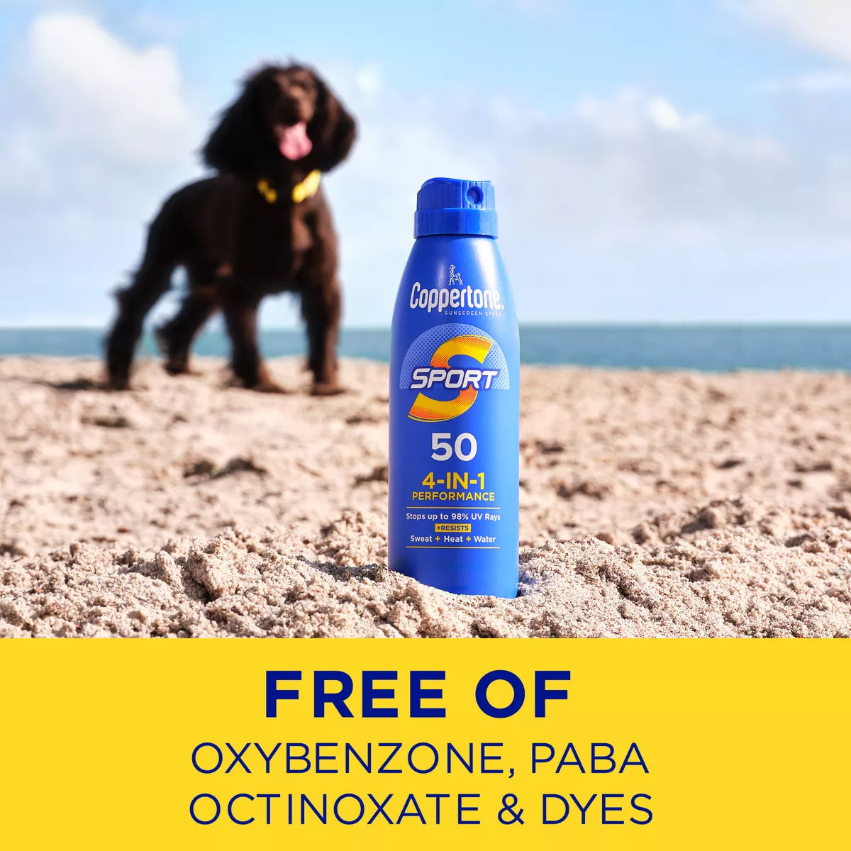 Coppertone Sport Sunscreen Spray - SPF 50 - 11Oz - Twin Pack: Paraben-Free, Whole Body Application, Scented