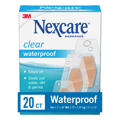 Duo Bandages and Waterproof Clear Banages, Assorted Sizes, 40 Count Total