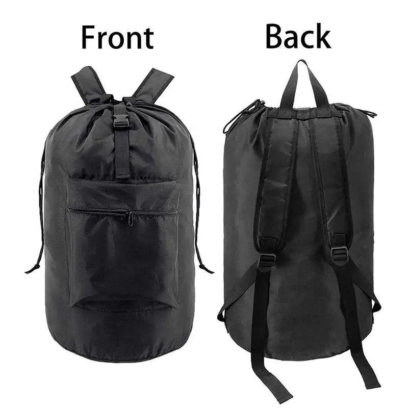 Laundry Hamper Backpack Waterproof Clothes Laundry Hamper Large Capacity Laundry Tools College Dorm Laundry Bag Adjustable
