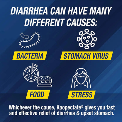 Multi-Symptom Anti-Diarrheal and Upset Stomach Reliever, 42 Count