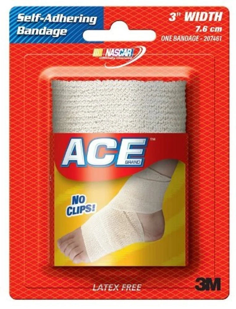 Self-Adhesive Bandage No Clip Firm Support and Compression, 1Ct, 4-Pack