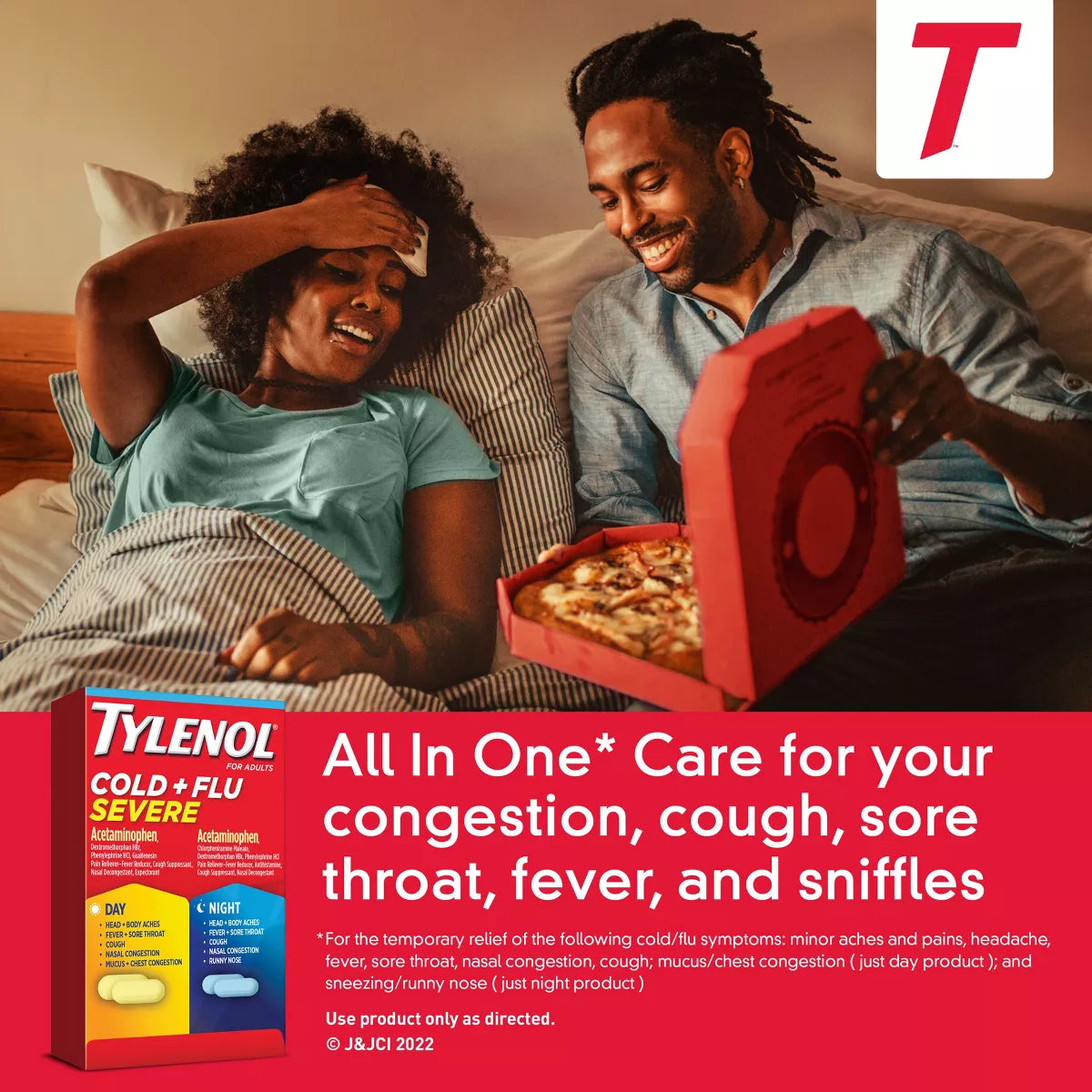 Tylenol Cold+Flu Severe Day/Night Caplets - Acetaminophen - 24Ct: 325Mg Strength