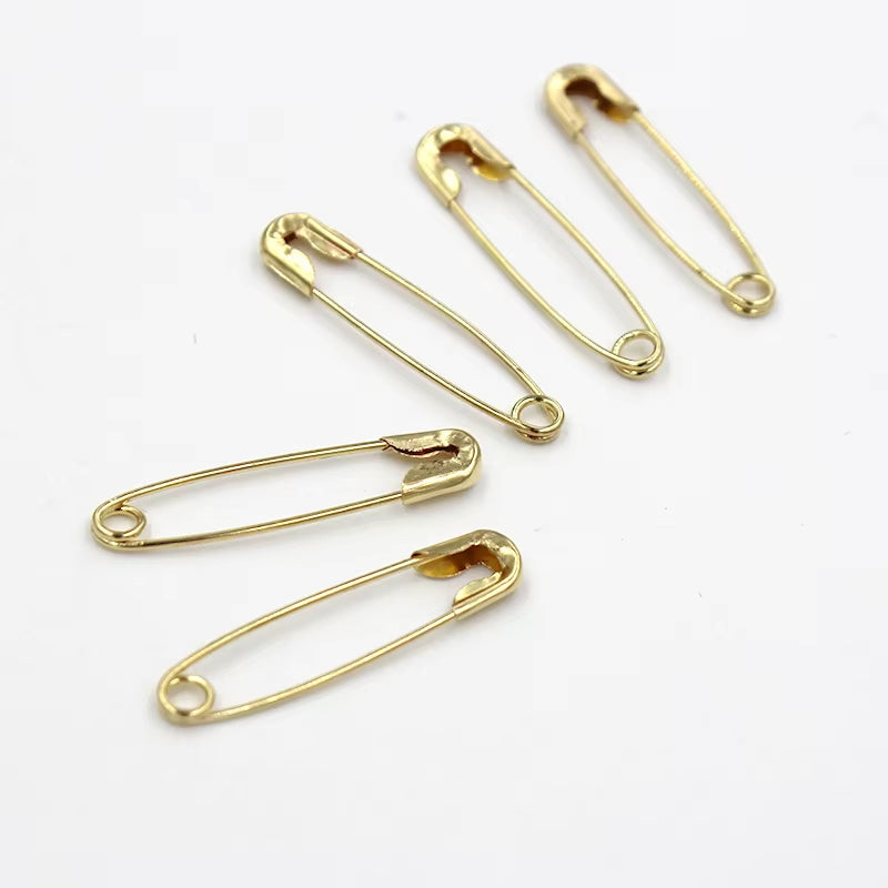 50Pcs Silver Safety Pins DIY Sewing Tools Accessory Stainless Steel Needles Large Safety Pin Small Brooch Apparel Accessories