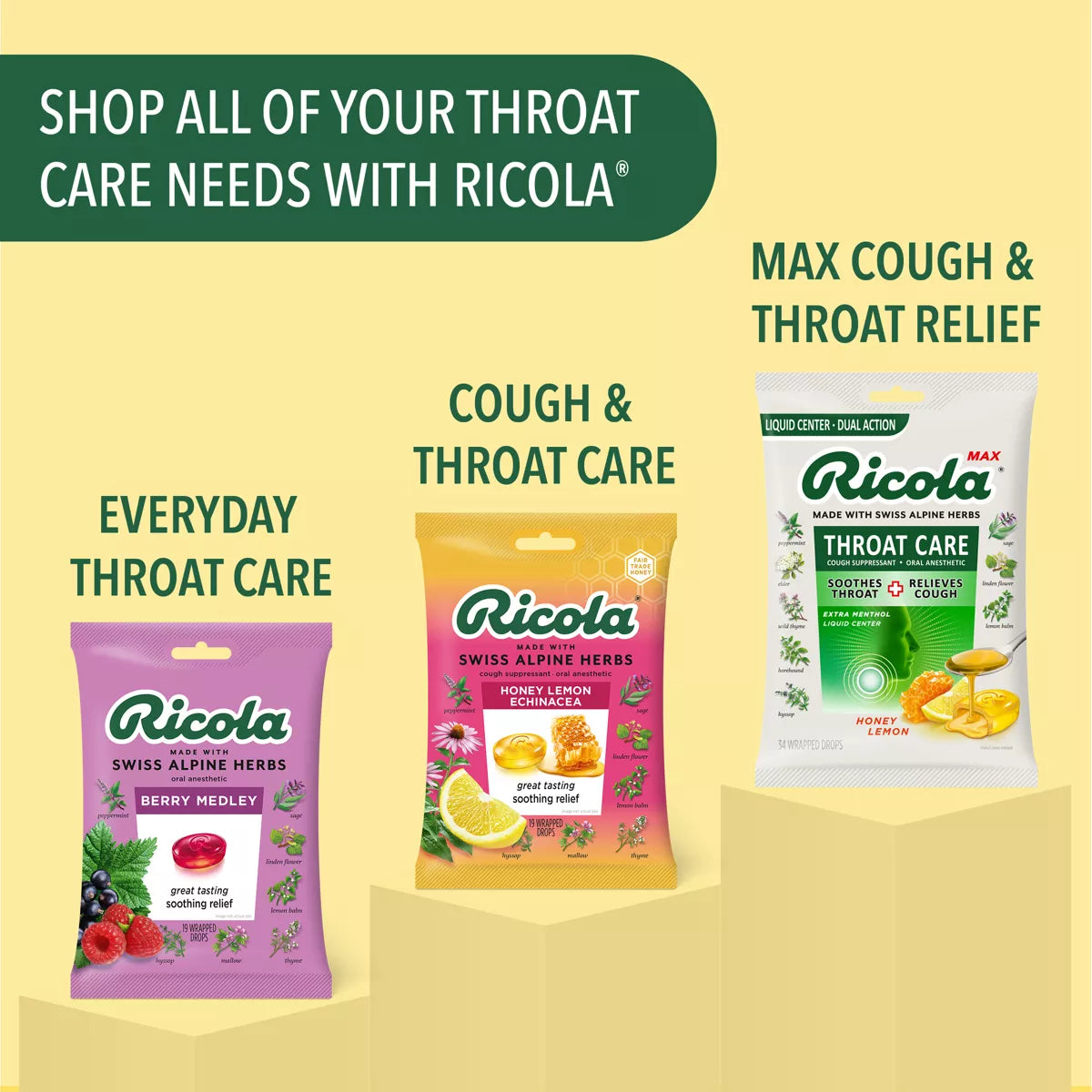 Ricola Cough Drops - Original Herbs