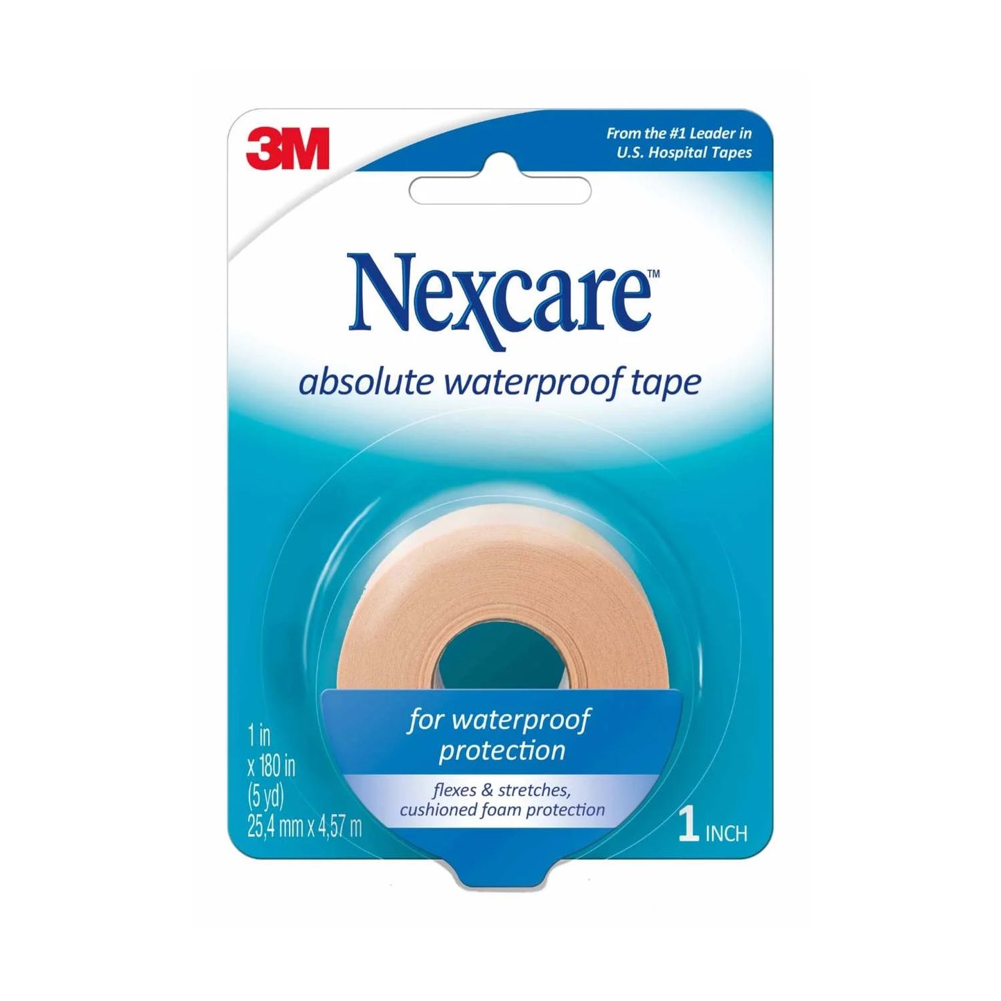Waterproof First Aid Tape, Hospital Grade, 1/Roll
