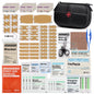 Waterproof Portable First Aid Kit - Emergency Medical Travel Care Kit for Home College Dorm Camping Hiking