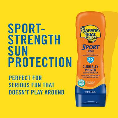Sport Ultra SPF 30 Sunscreen Spray | SPF 30, Spray on Sunscreen & Sport Ultra SPF 30 Sunscreen Lotion, 8Oz | Oxybenzone Free Sunscreen