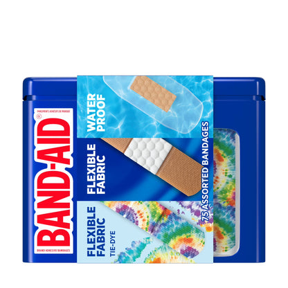 ® Brand Adhesive Bandages Variety Pack, Assorted Tin, 75 Count