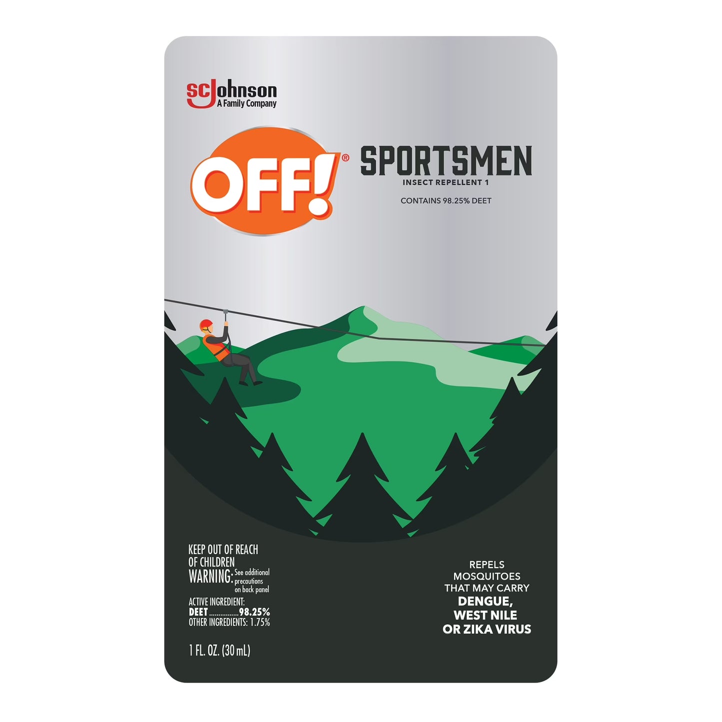 Sportsmen Long Lasting 98.25% Deet Insect Repellent, 1 Fl Oz
