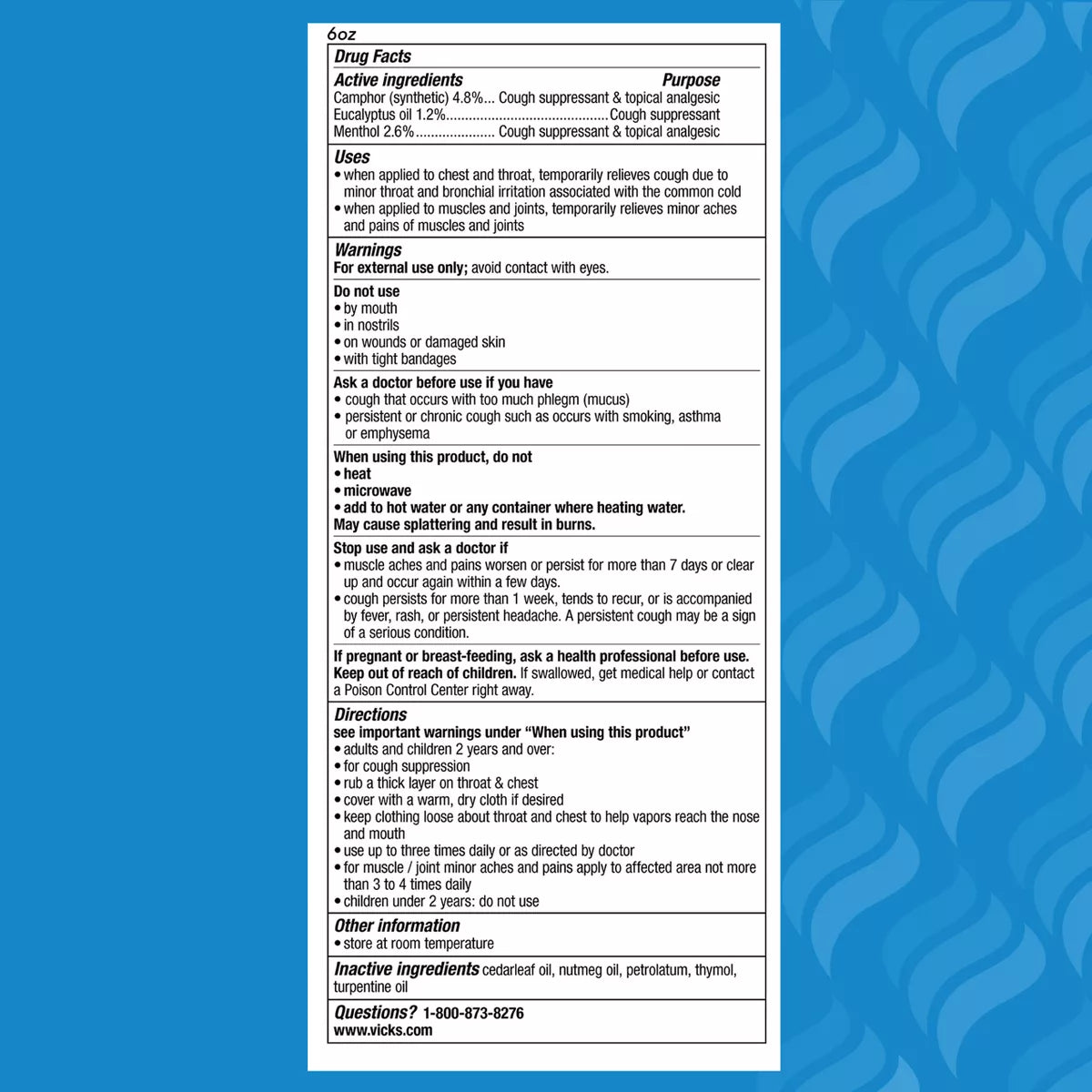 Vicks Vaporub Cough Suppressant Ointment