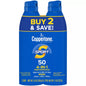 Coppertone Sport Sunscreen Spray - SPF 50 - 11Oz - Twin Pack: Paraben-Free, Whole Body Application, Scented